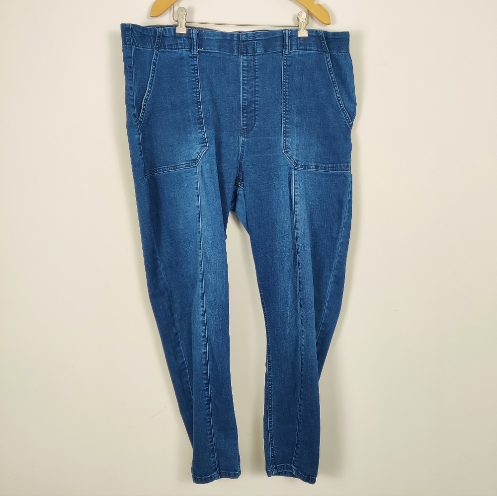 Frankie & Stella Jeaniologie Women's Skinny Jeans in Blue Size 26 Cotton Denim